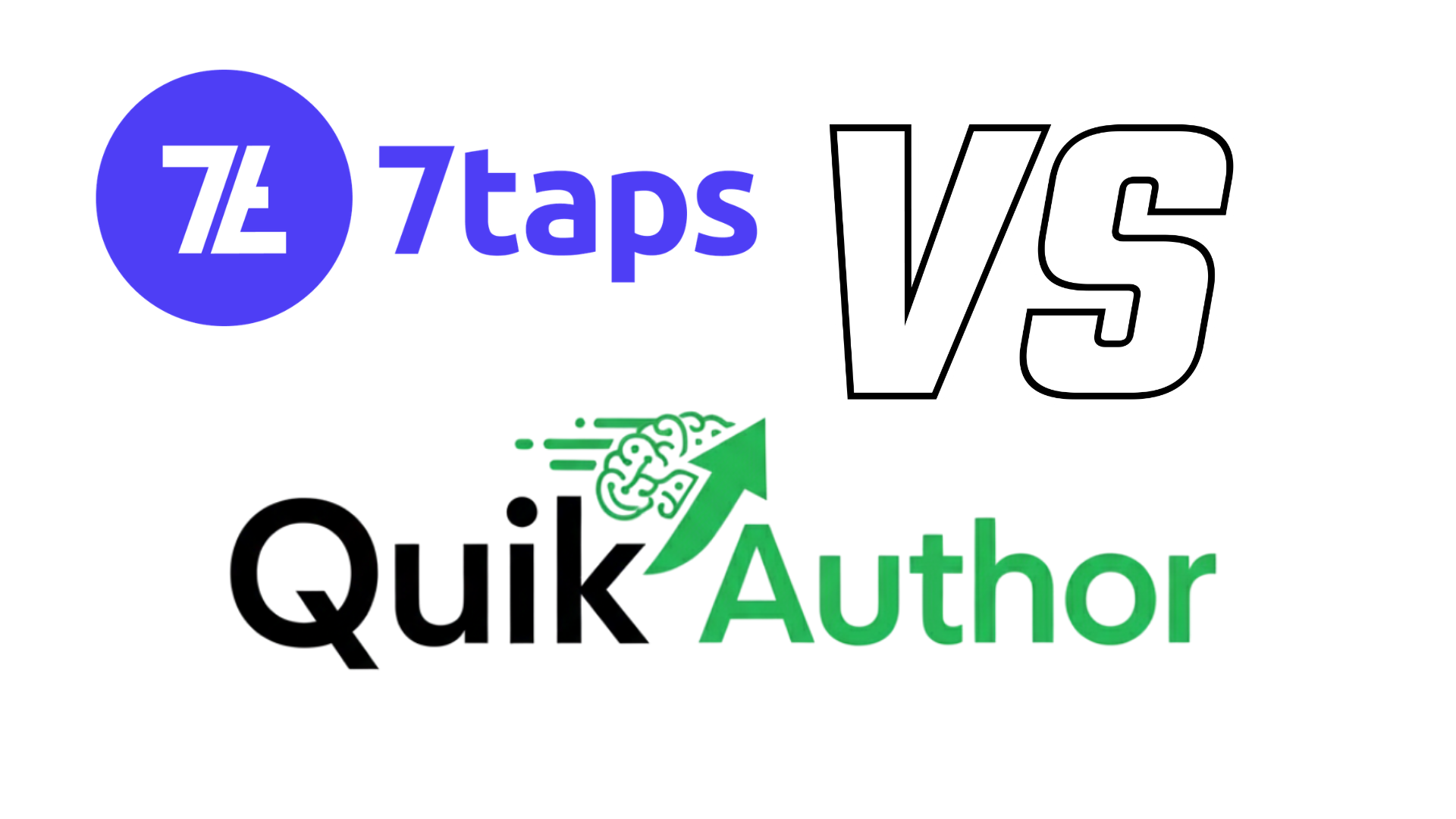 QuikAuthor vs 7taps comparison hero image