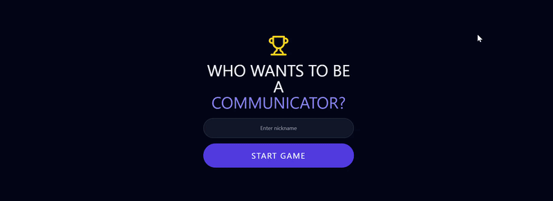 Millionaire style game